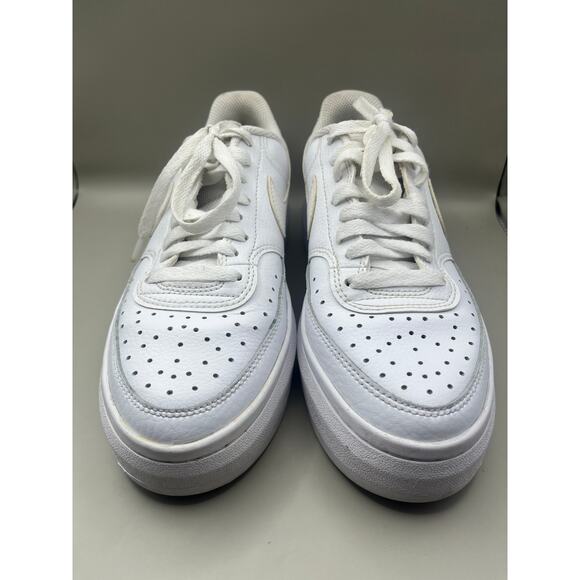 Nike Court Vision Alta Platform Triple White Women’s Size 8 - Picture 5 of 8